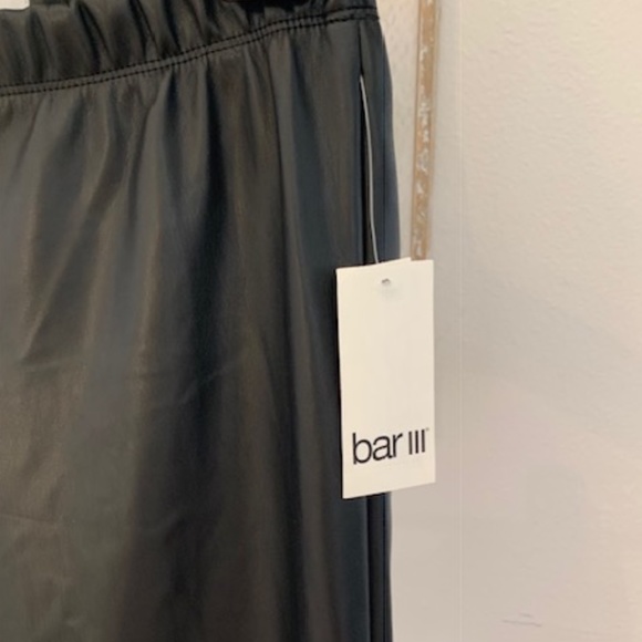 Bar III faux leather black skinny pants. XS. NWT - Picture 12 of 14